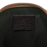 Gucci 141809 Beige Brown GG Boat Pochette