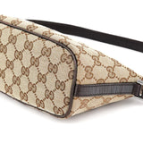 Gucci 141809 Beige Brown GG Boat Pochette