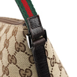 Gucci 141809 Beige Brown GG Boat Pochette
