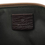 Gucci 141809 Beige Brown GG Boat Pochette