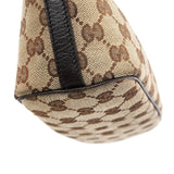 Gucci 141809 Beige Brown GG Boat Pochette