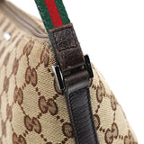Gucci 141809 Beige Brown GG Boat Pochette