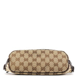 Gucci 141809 Beige Brown GG Boat Pochette