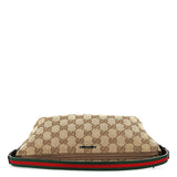 Gucci 141809 Beige Brown GG Boat Pochette