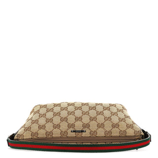 Gucci 141809 Beige Brown GG Boat Pochette