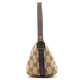 Gucci 141809 Beige Brown GG Boat Pochette