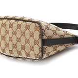 Gucci 141809 Beige Brown GG Boat Pochette