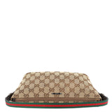 Gucci 141809 Beige Brown GG Boat Pochette