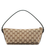 Gucci 141809 Beige Brown GG Boat Pochette