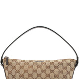 Gucci 141809 Beige Brown GG Boat Pochette