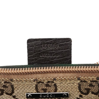 Gucci 141809 Beige Brown GG Boat Pochette
