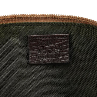 Gucci 141809 Beige Brown GG Boat Pochette
