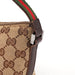 Gucci 141809 Beige Brown GG Boat Pochette