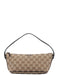 Gucci 141809 Beige Brown GG Boat Pochette