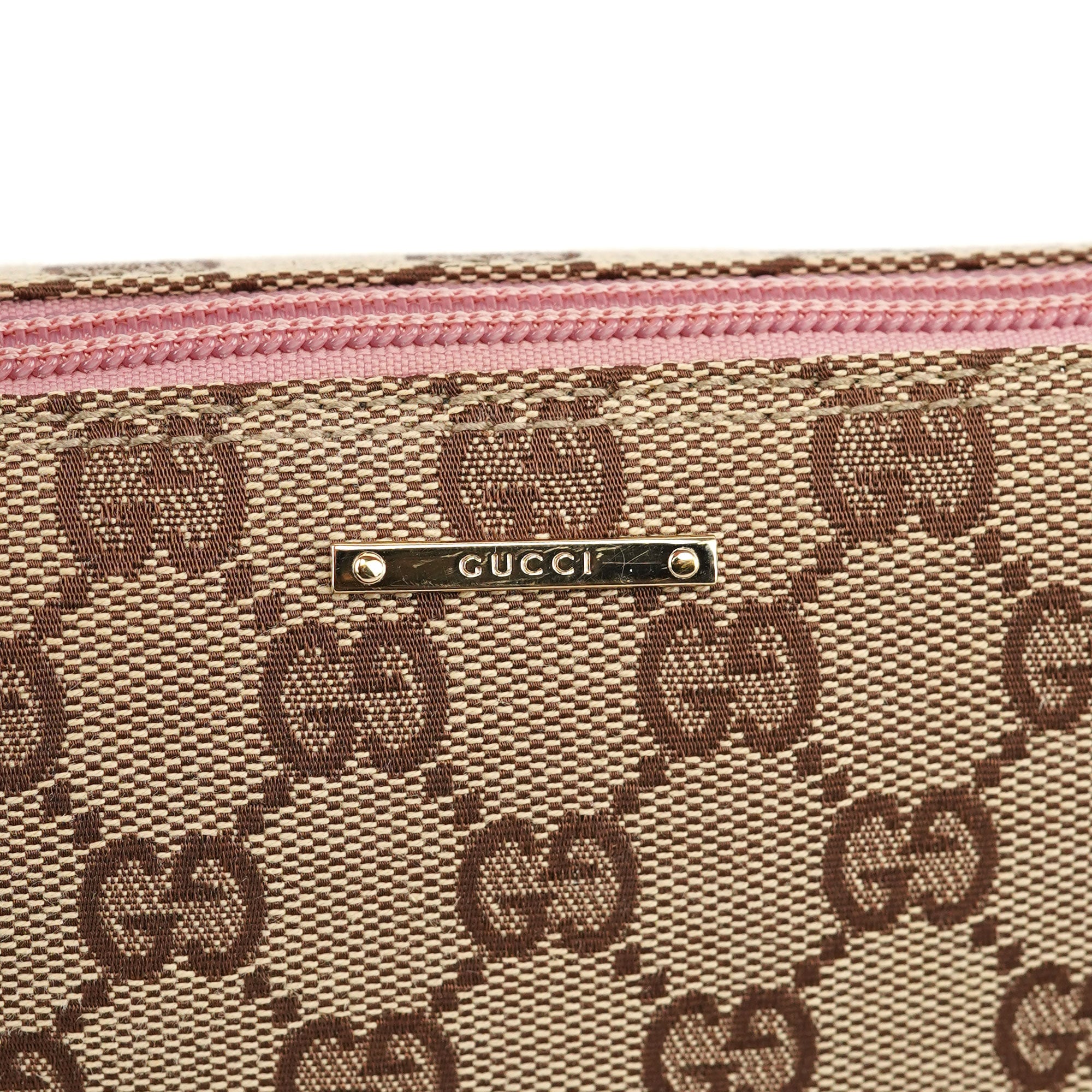 Gucci 141809 GG Boat Pochette en toile GG beige