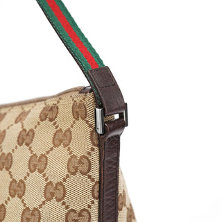 Gucci 141809 Beige GG Boat Pochette
