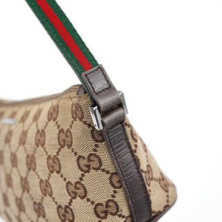 Gucci 141809 Beige GG Boat Pochette