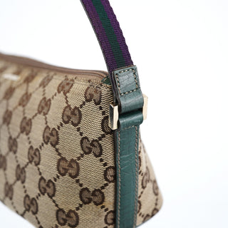 Gucci 141809 Beige GG Boat Pochette