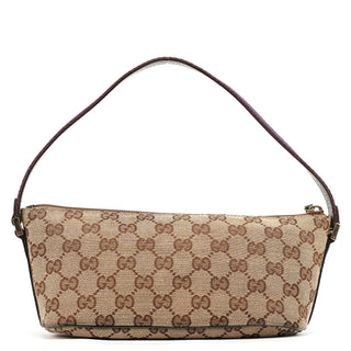 Gucci 141809 Beige GG Boat Pochette