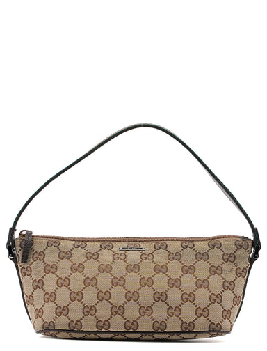 Gucci 141809 Beige GG Boat Pochette