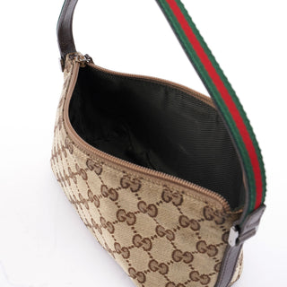 Gucci 141809 Beige GG Boat Pochette