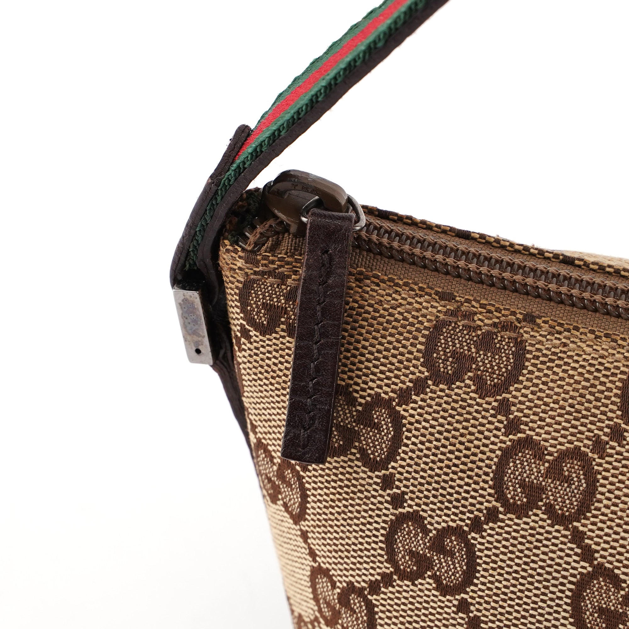 Gucci 141809 Beige GG Boat Pochette