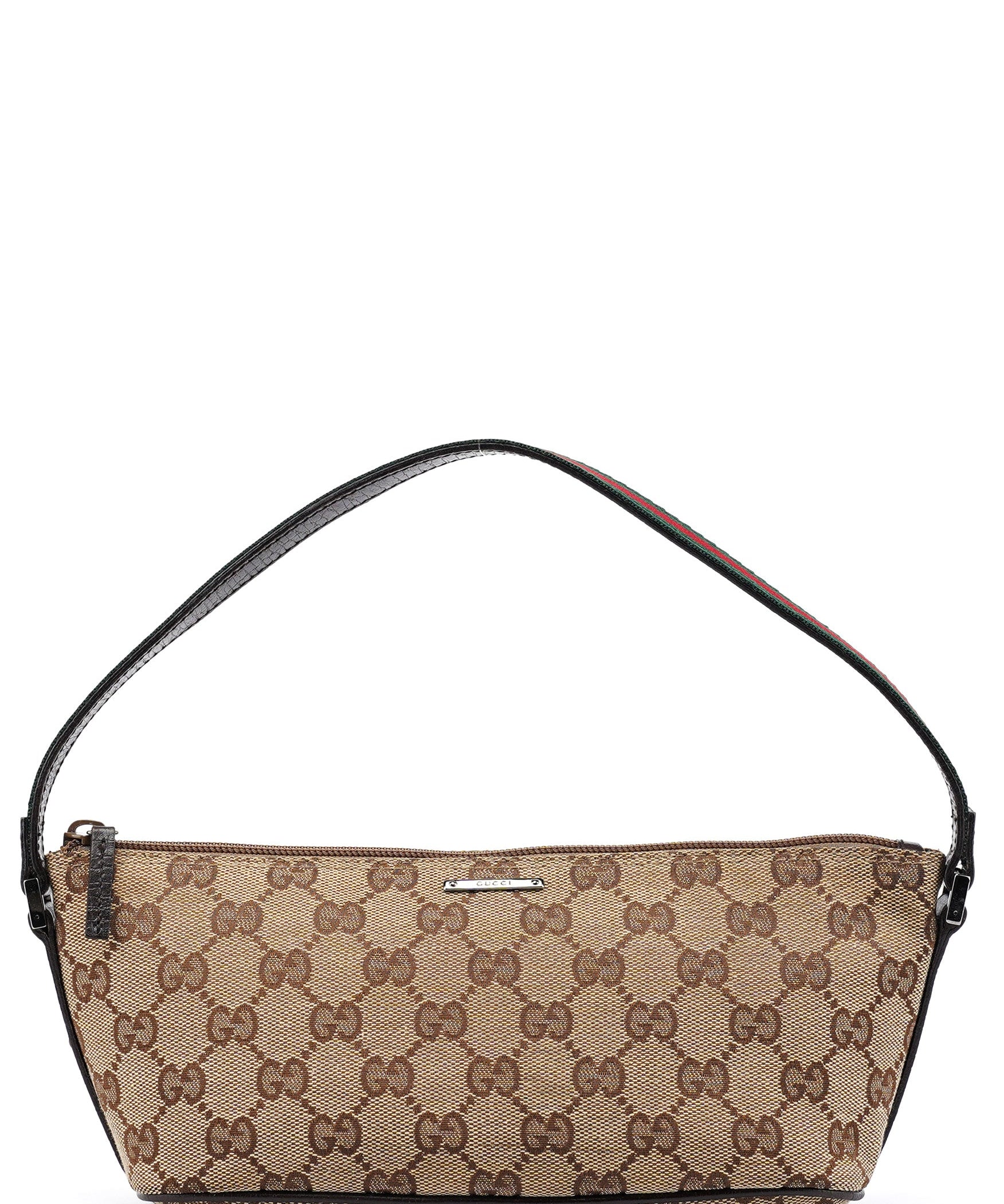Gucci 141809 Beige GG Boat Pochette