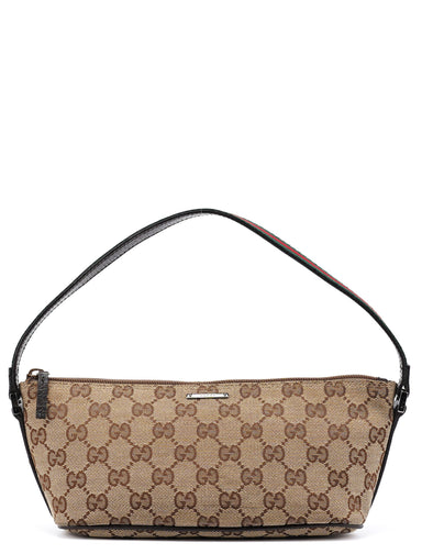 Gucci 141809 Beige GG Boat Pochette