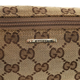 Gucci 141809 Beige Green GG Boat Pochette