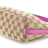 Gucci 141809 Beige Pink GG Boat Pochette