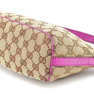 Gucci 141809 Beige Pink GG Boat Pochette