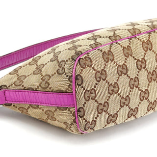 Gucci 141809 Beige Pink GG Boat Pochette