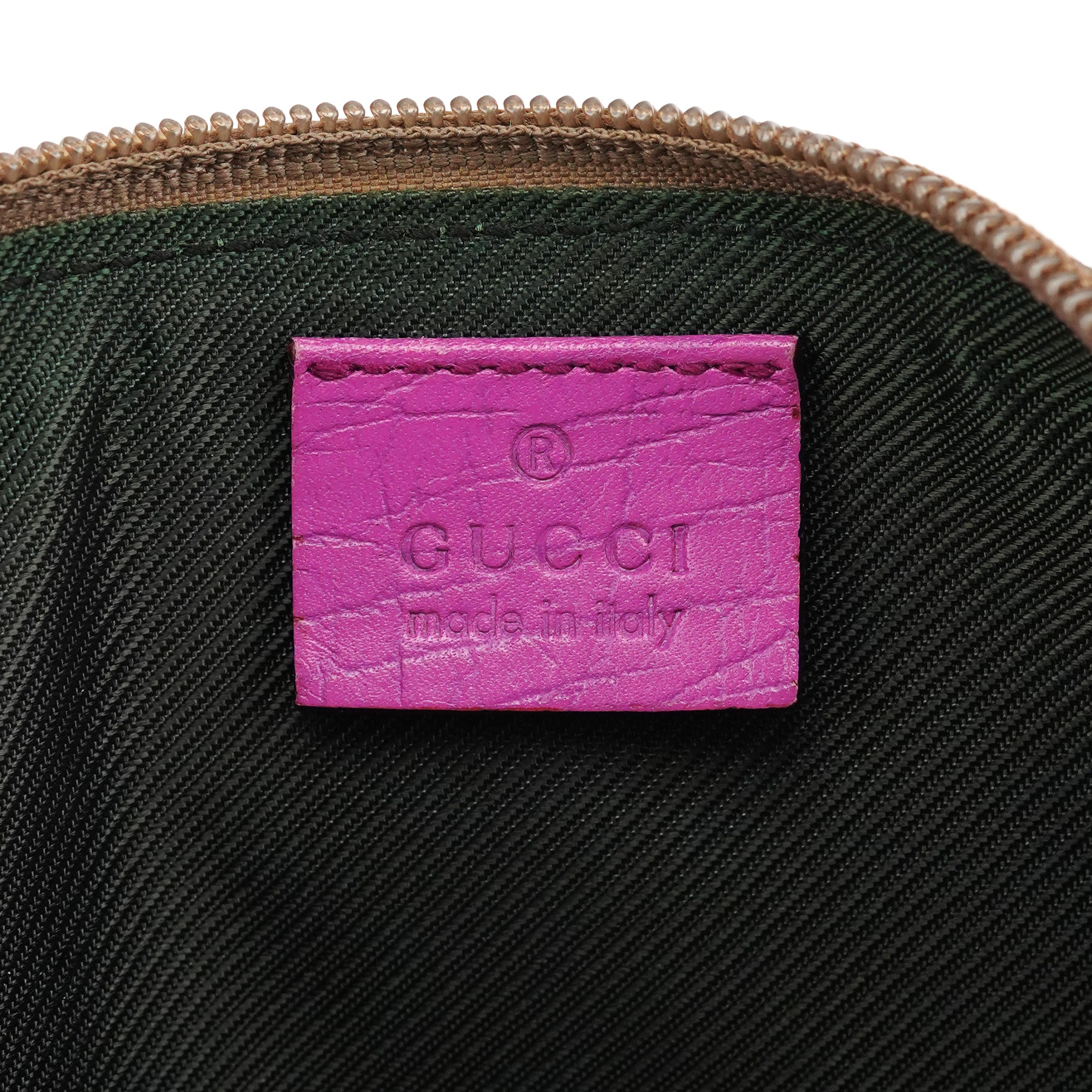 Gucci 141809 Beige Pink GG Boat Pochette