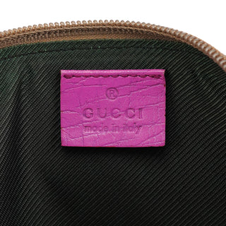 Gucci 141809 Beige Pink GG Boat Pochette