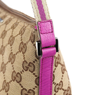 Gucci 141809 Beige Pink GG Boat Pochette