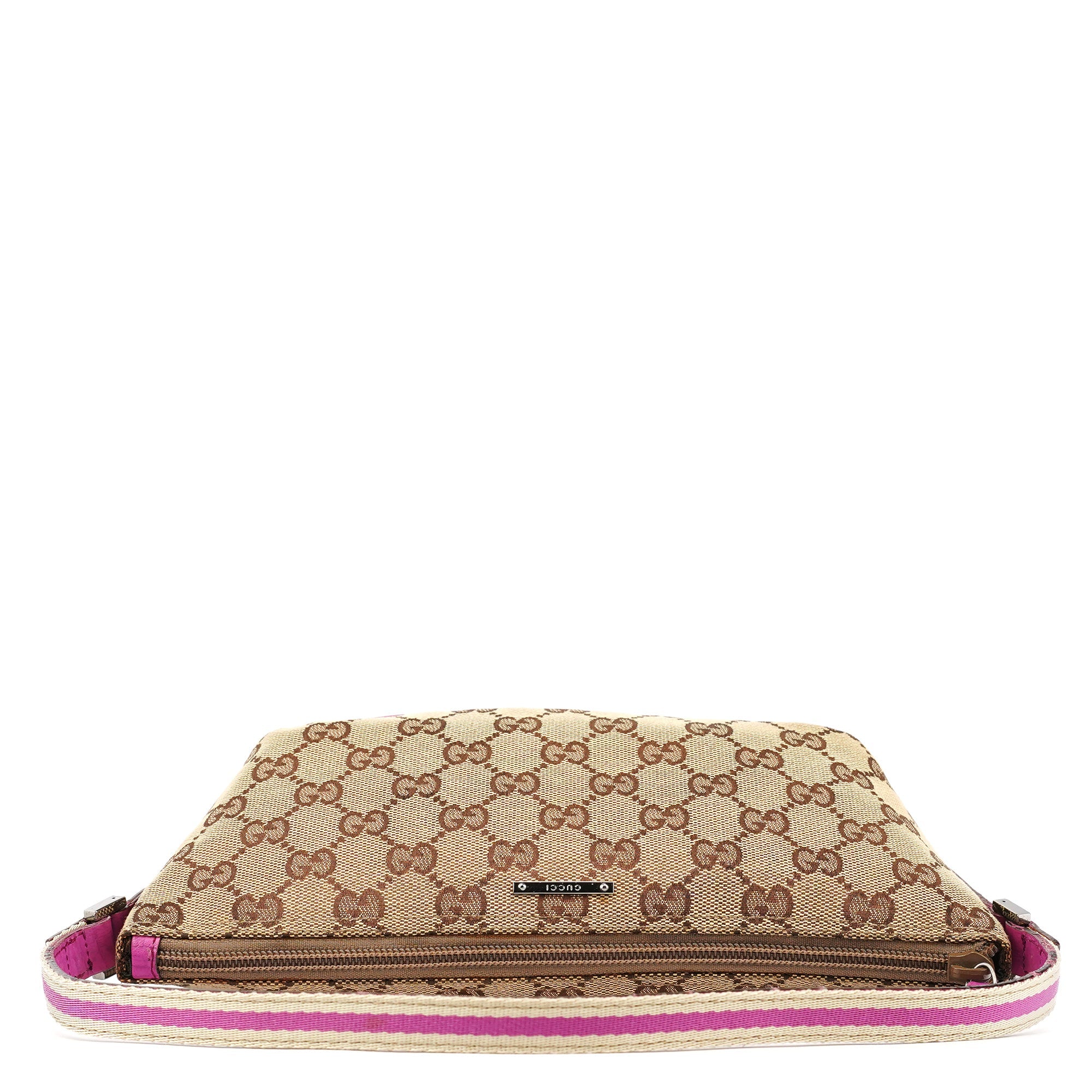 Gucci 141809 Beige Pink GG Boat Pochette