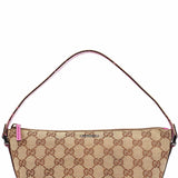 Gucci 141809 Beige Pink GG Boat Pochette