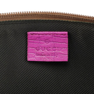 Gucci 141809 Beige Pink GG Boat Pochette