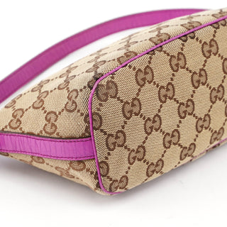 Gucci 141809 Beige Pink GG Boat Pochette