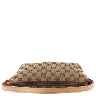 Gucci 141809 Beige Pink GG Boat Pochette