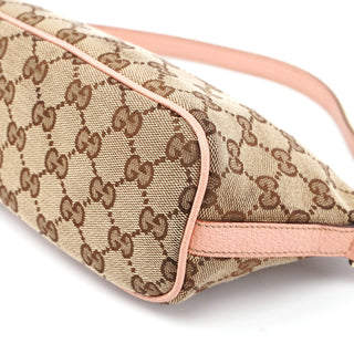 Gucci 141809 Beige Pink GG Boat Pochette