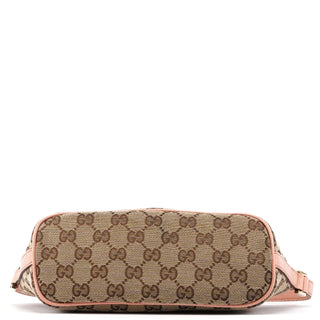 Gucci 141809 Beige Pink GG Boat Pochette