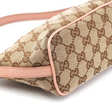 Gucci 141809 Beige Pink GG Boat Pochette