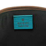 Gucci 141809 Beige Turquoise GG Boat Pochette
