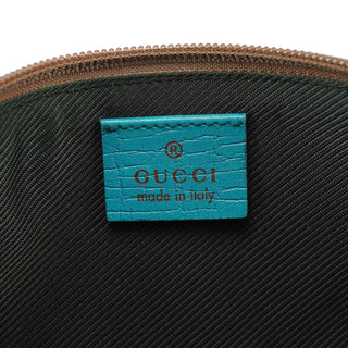 Gucci 141809 Beige Turquoise GG Boat Pochette