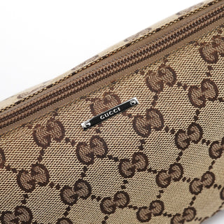Gucci 141809 Beige Turquoise GG Boat Pochette