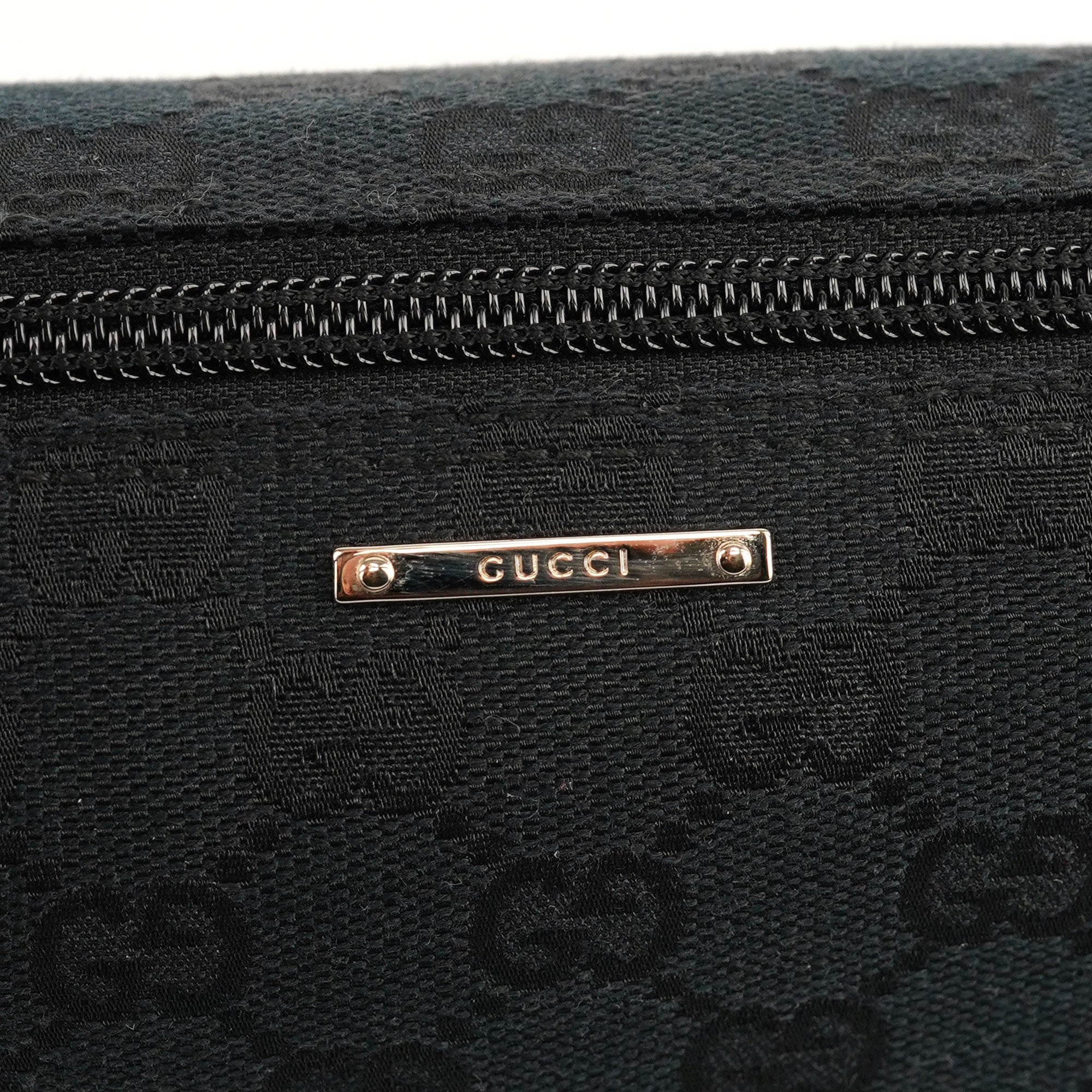 Gucci 141809 Black GG Boat Pochette
