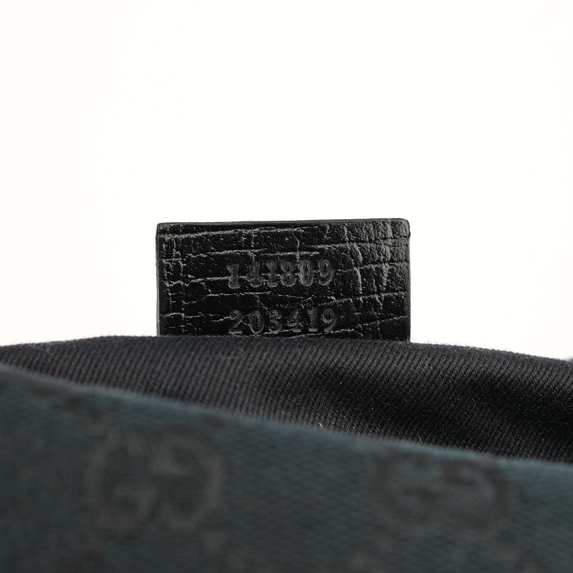 Gucci 141809 Black GG Boat Pochette