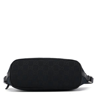 Gucci 141809 Black GG Boat Pochette Bag