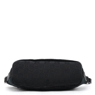 Gucci 141809 Black GG Canvas GG Boat Pochette